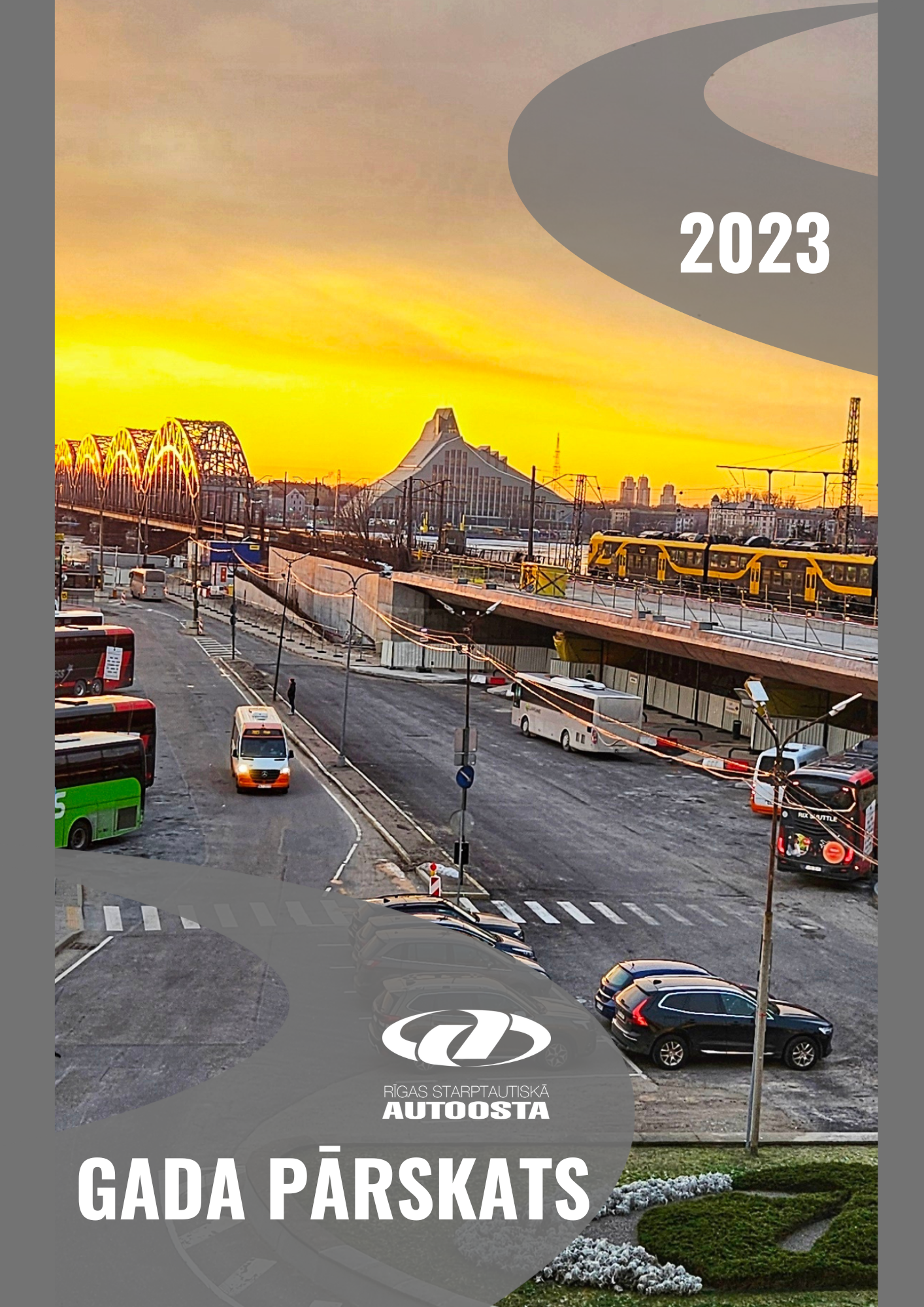 Attēls ar saitu uz Rīgas starptautiskās autoostas 2023 gada pārskatu