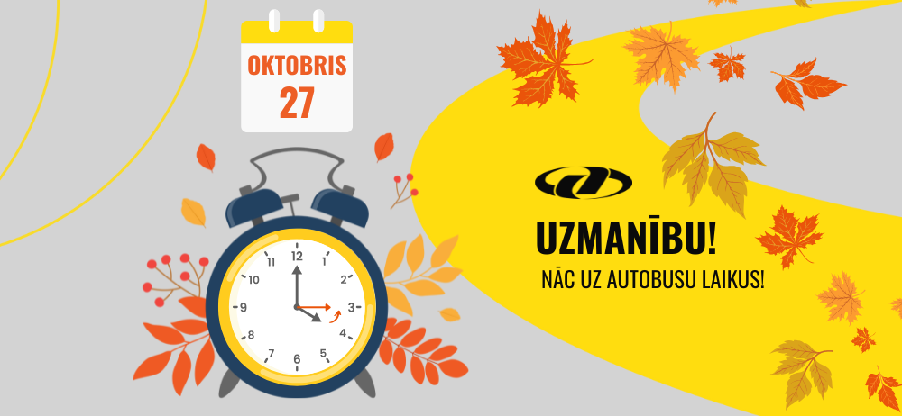 Svētdien, 27. oktobrī, notiks pāreja uz ziemas laiku