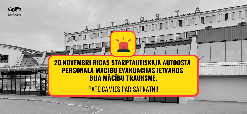 Mācību trauksme autoostā